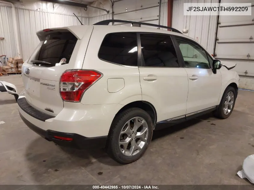 2015 Subaru Forester 2.5I Touring VIN: JF2SJAWC1FH592209 Lot: 40442985