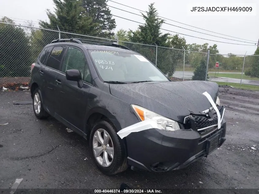 2015 Subaru Forester 2.5I Premium VIN: JF2SJADCXFH469009 Lot: 40446374