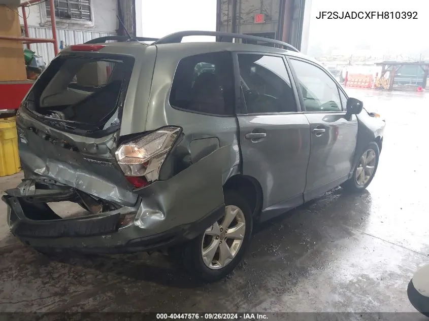 JF2SJADCXFH810392 2015 Subaru Forester 2.5I Premium