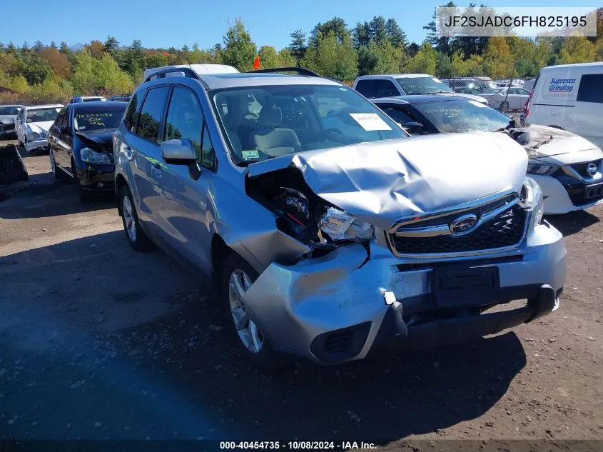 2015 Subaru Forester 2.5I Premium VIN: JF2SJADC6FH825195 Lot: 40454735