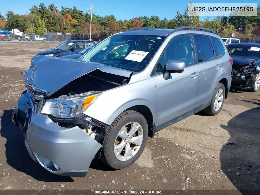 2015 Subaru Forester 2.5I Premium VIN: JF2SJADC6FH825195 Lot: 40454735