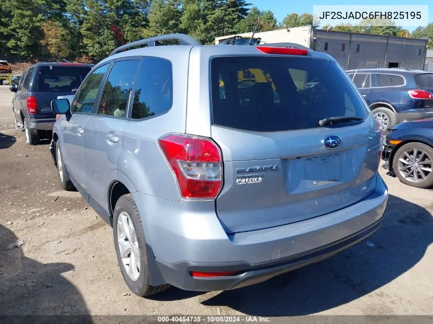 2015 Subaru Forester 2.5I Premium VIN: JF2SJADC6FH825195 Lot: 40454735