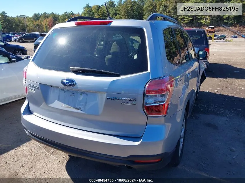 2015 Subaru Forester 2.5I Premium VIN: JF2SJADC6FH825195 Lot: 40454735