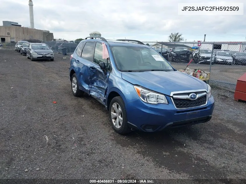 2015 Subaru Forester 2.5I Premium VIN: JF2SJAFC2FH592509 Lot: 40456831