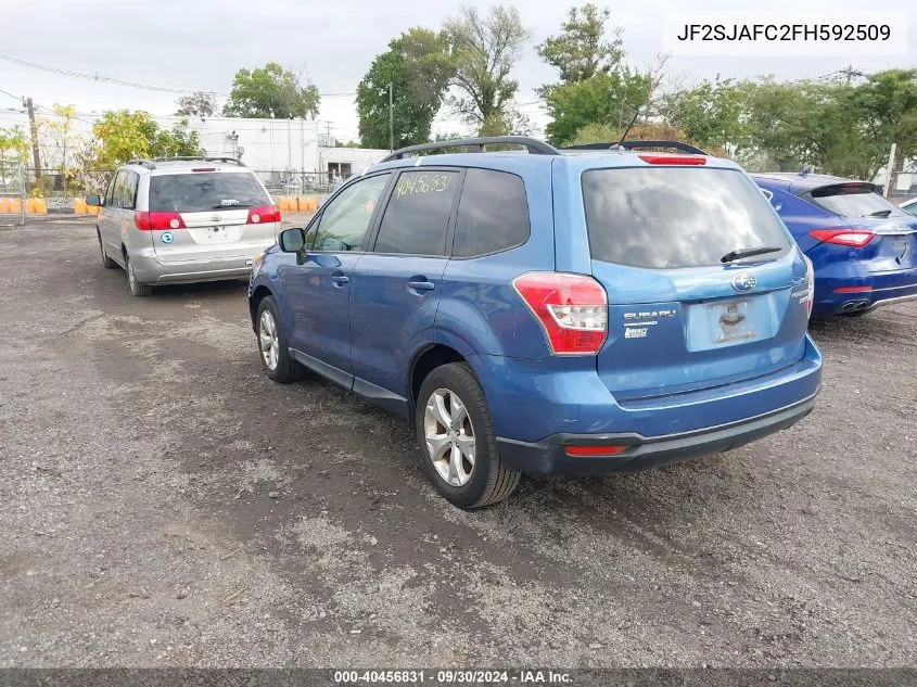 2015 Subaru Forester 2.5I Premium VIN: JF2SJAFC2FH592509 Lot: 40456831