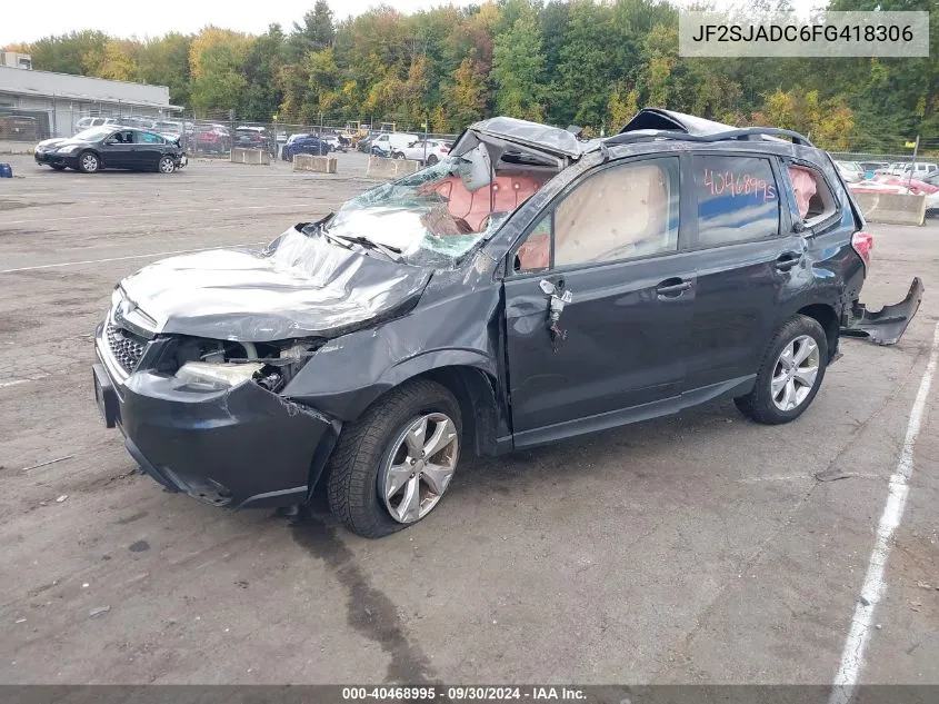 2015 Subaru Forester 2.5I Premium VIN: JF2SJADC6FG418306 Lot: 40468995