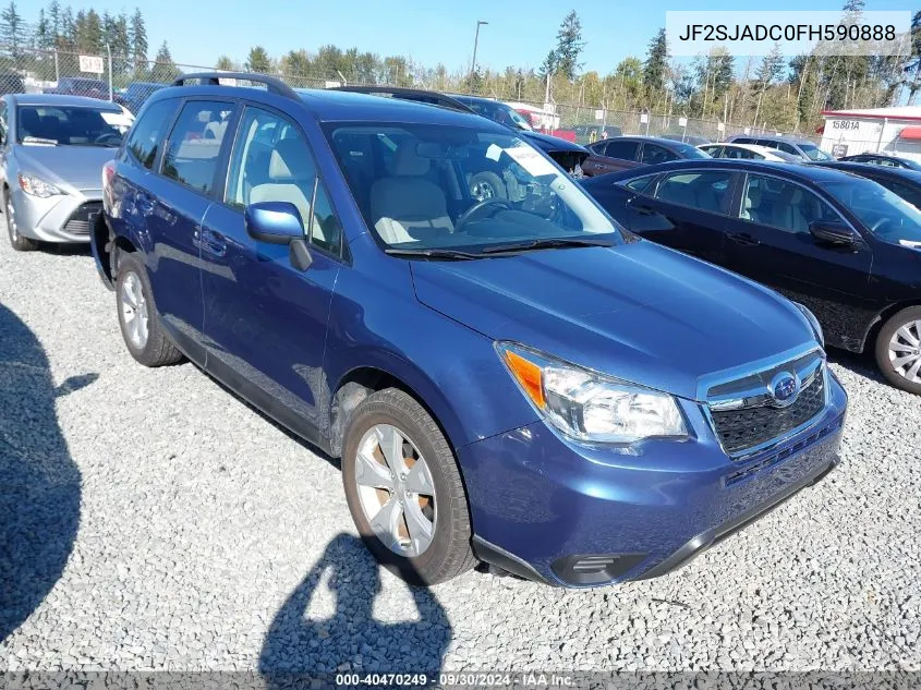 JF2SJADC0FH590888 2015 Subaru Forester 2.5I Premium