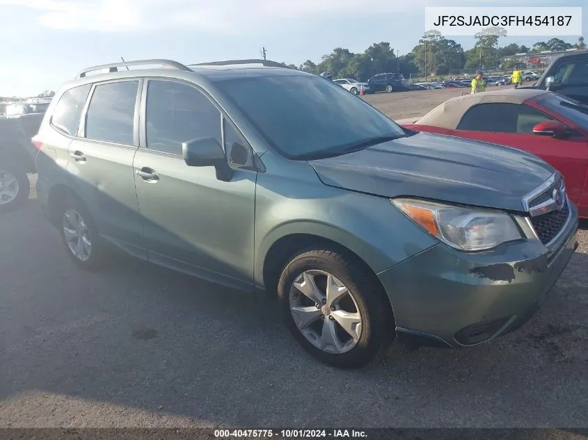 2015 Subaru Forester 2.5I Premium VIN: JF2SJADC3FH454187 Lot: 40475775