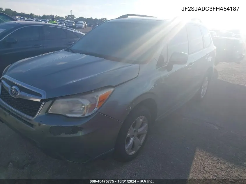 2015 Subaru Forester 2.5I Premium VIN: JF2SJADC3FH454187 Lot: 40475775