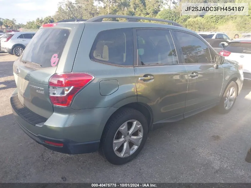 2015 Subaru Forester 2.5I Premium VIN: JF2SJADC3FH454187 Lot: 40475775