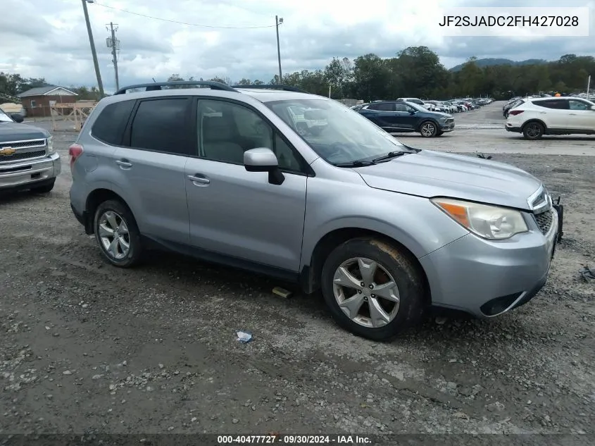 2015 Subaru Forester 2.5I Premium VIN: JF2SJADC2FH427028 Lot: 40477727