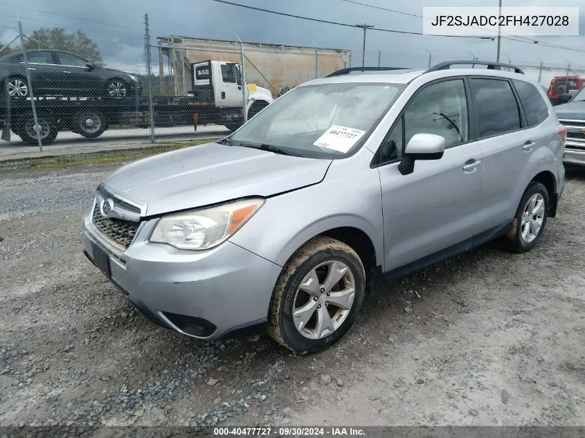 2015 Subaru Forester 2.5I Premium VIN: JF2SJADC2FH427028 Lot: 40477727