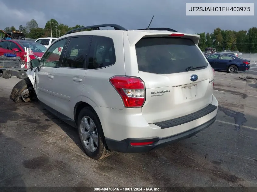 JF2SJAHC1FH403975 2015 Subaru Forester 2.5I Limited