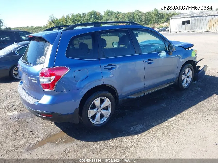 JF2SJAKC7FH570334 2015 Subaru Forester 2.5I Limited