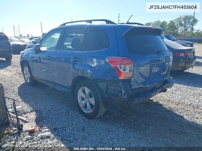 2015 Subaru Forester 2.5I Limited VIN: JF2SJAHC7FH453604 Lot: 40491264