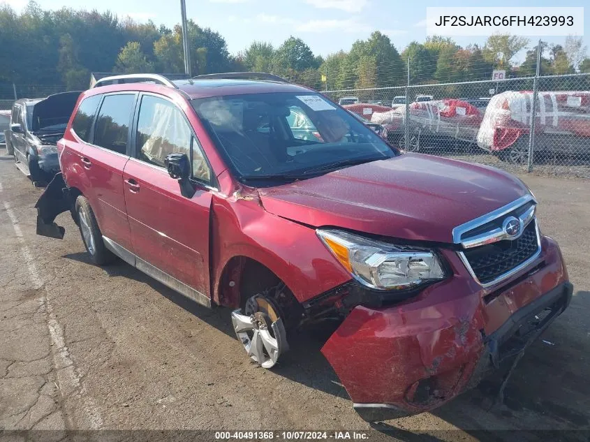 2015 Subaru Forester 2.5I Limited VIN: JF2SJARC6FH423993 Lot: 40491368