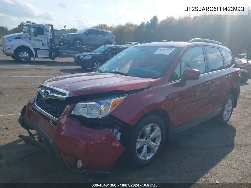 2015 Subaru Forester 2.5I Limited VIN: JF2SJARC6FH423993 Lot: 40491368