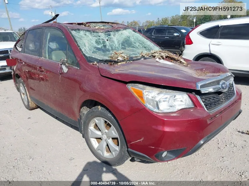 2015 Subaru Forester 2.5I Limited VIN: JF2SJAHC9FH591273 Lot: 40494739