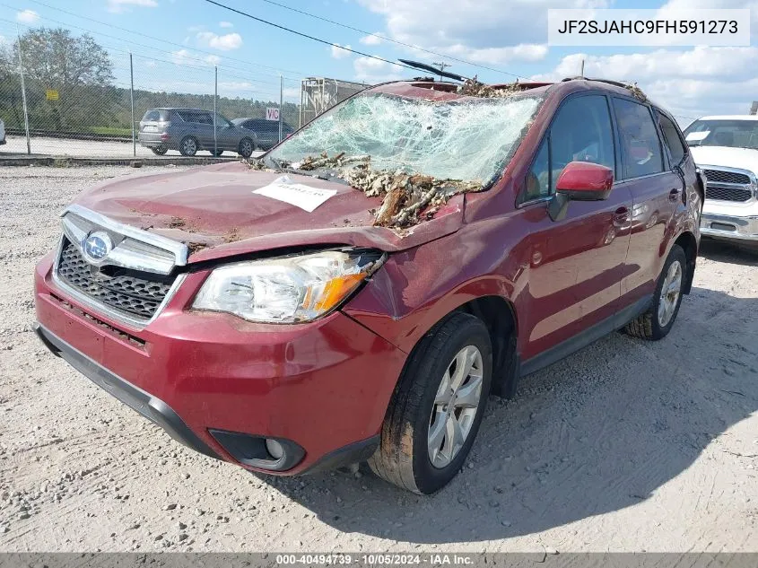 2015 Subaru Forester 2.5I Limited VIN: JF2SJAHC9FH591273 Lot: 40494739