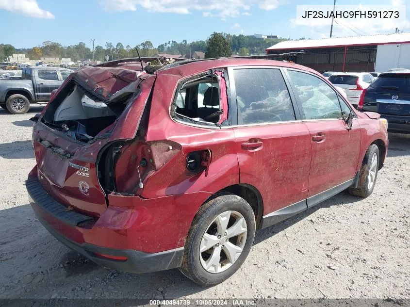 2015 Subaru Forester 2.5I Limited VIN: JF2SJAHC9FH591273 Lot: 40494739