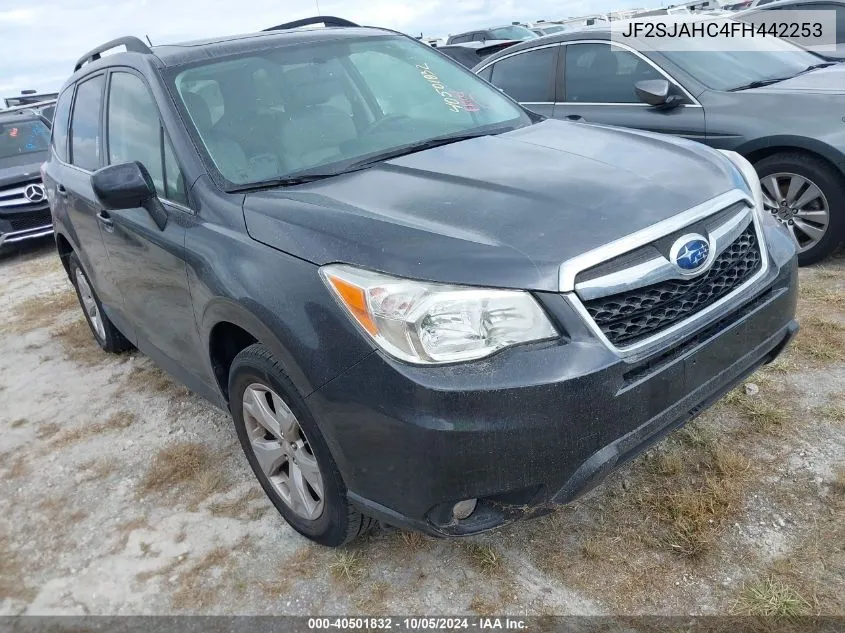 2015 Subaru Forester 2.5I Limited VIN: JF2SJAHC4FH442253 Lot: 40501832