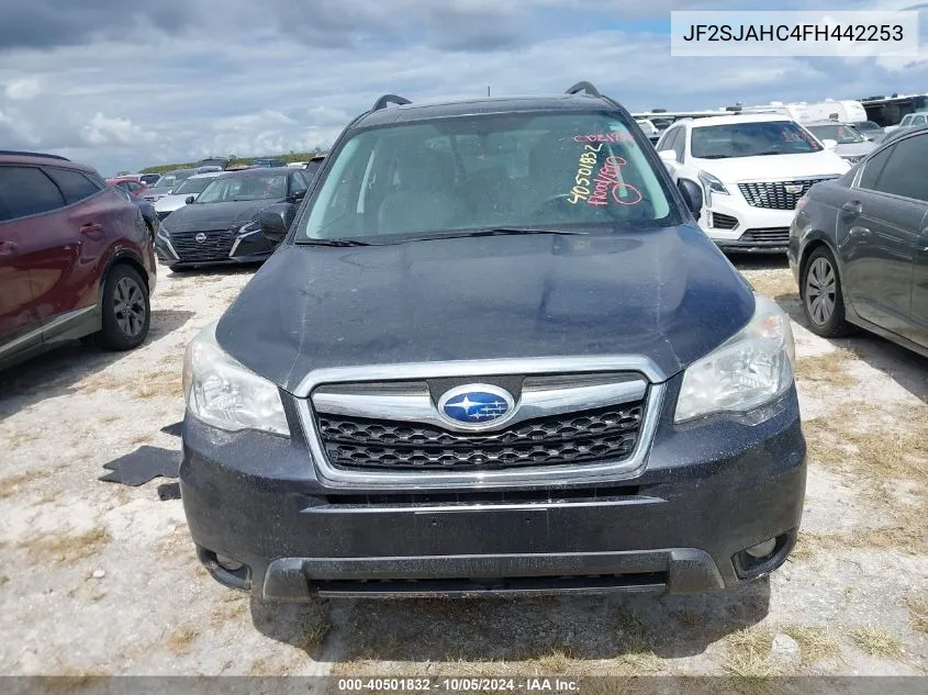 JF2SJAHC4FH442253 2015 Subaru Forester 2.5I Limited