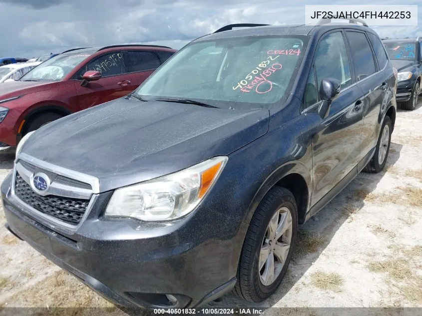 2015 Subaru Forester 2.5I Limited VIN: JF2SJAHC4FH442253 Lot: 40501832