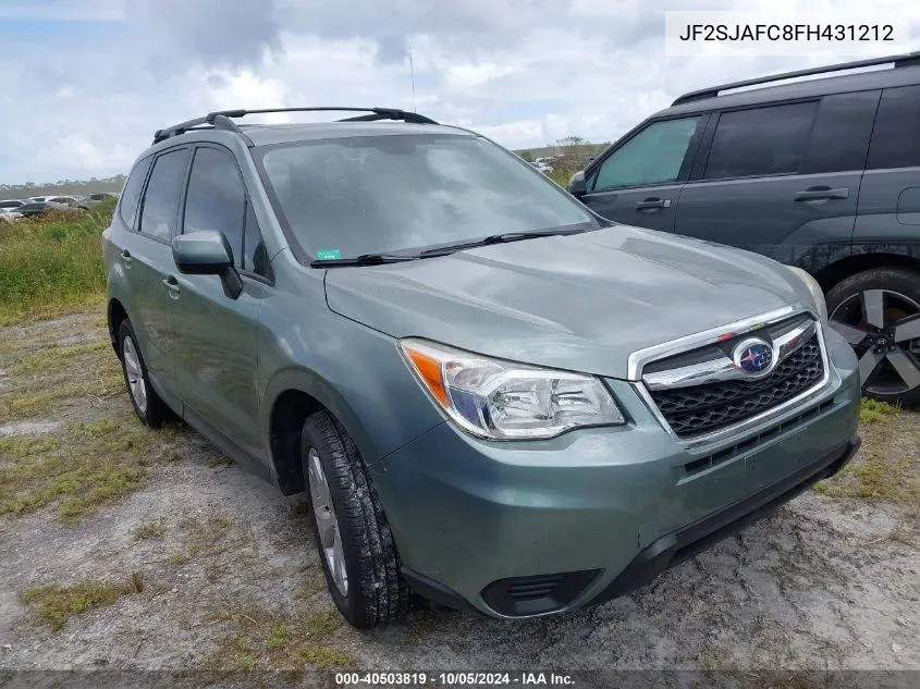 JF2SJAFC8FH431212 2015 Subaru Forester 2.5I Premium