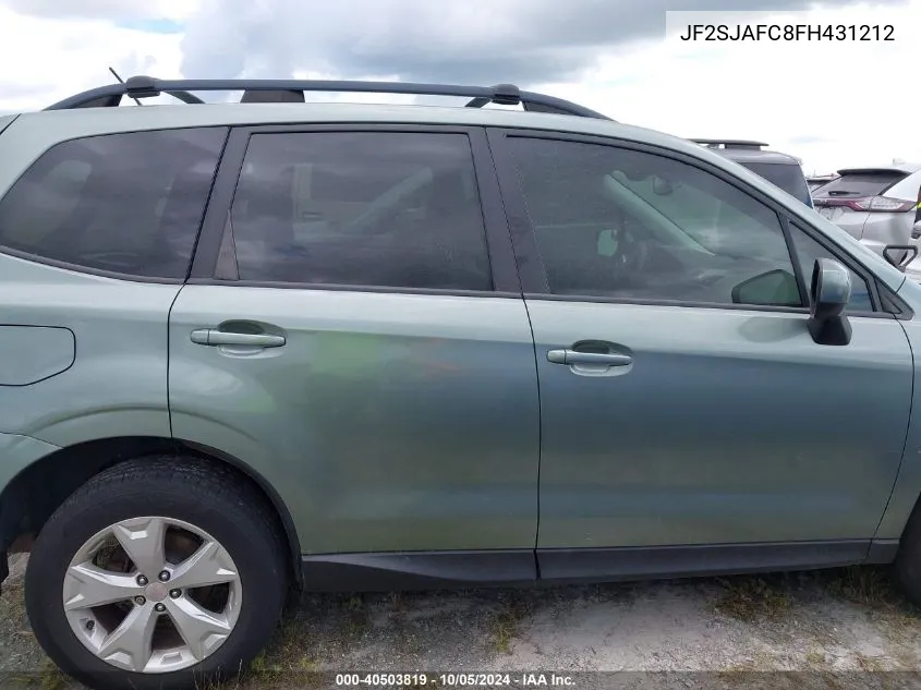 JF2SJAFC8FH431212 2015 Subaru Forester 2.5I Premium