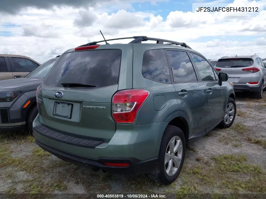 JF2SJAFC8FH431212 2015 Subaru Forester 2.5I Premium