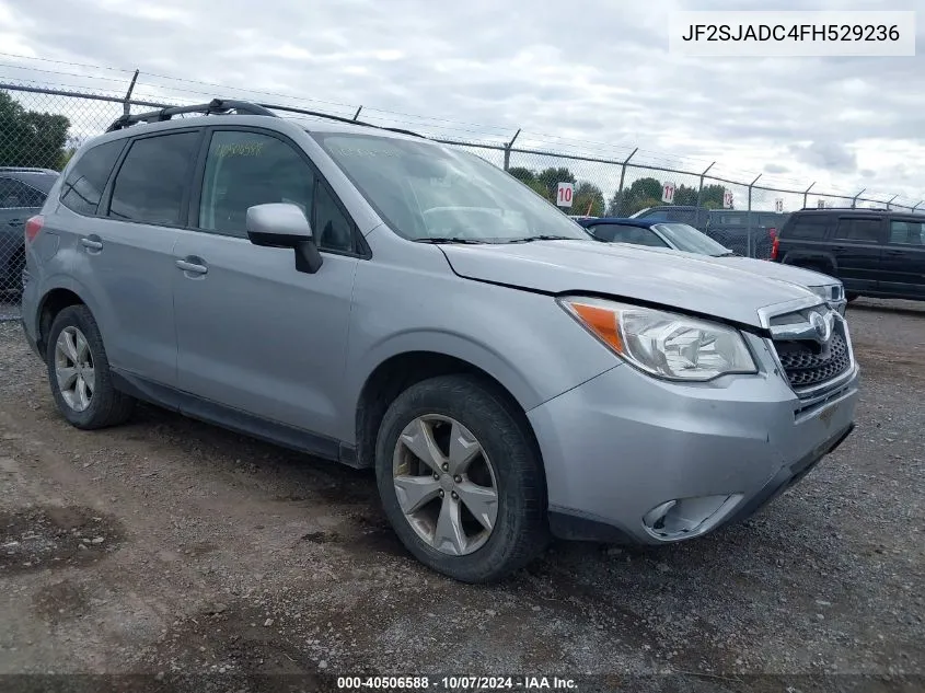 2015 Subaru Forester 2.5I Premium VIN: JF2SJADC4FH529236 Lot: 40506588