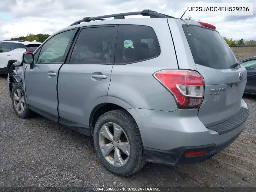 2015 Subaru Forester 2.5I Premium VIN: JF2SJADC4FH529236 Lot: 40506588