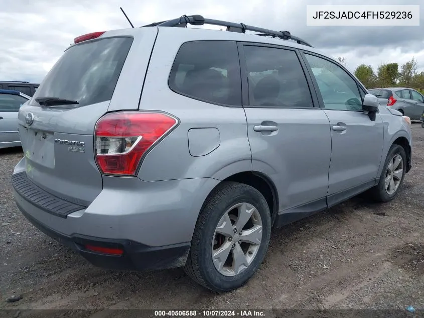 2015 Subaru Forester 2.5I Premium VIN: JF2SJADC4FH529236 Lot: 40506588