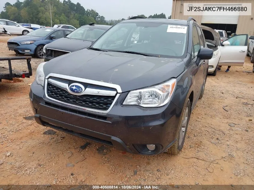 2015 Subaru Forester 2.5I Limited VIN: JF2SJAKC7FH466880 Lot: 40508814