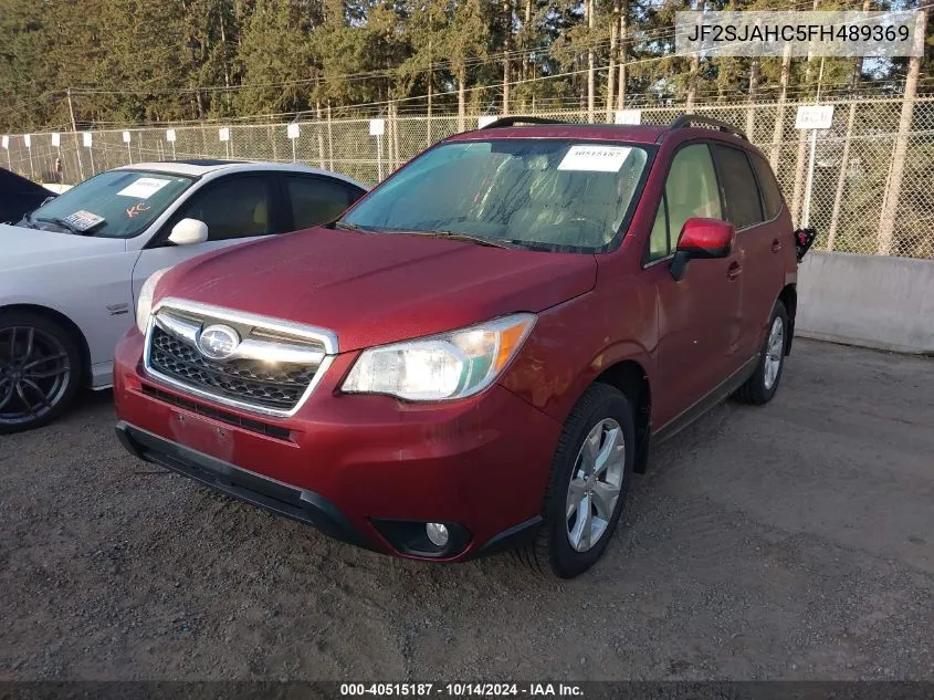 2015 Subaru Forester 2.5I Limited VIN: JF2SJAHC5FH489369 Lot: 40515187