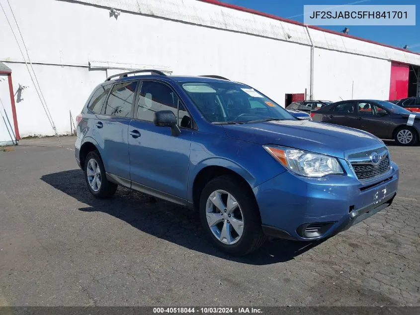 JF2SJABC5FH841701 2015 Subaru Forester 2.5I