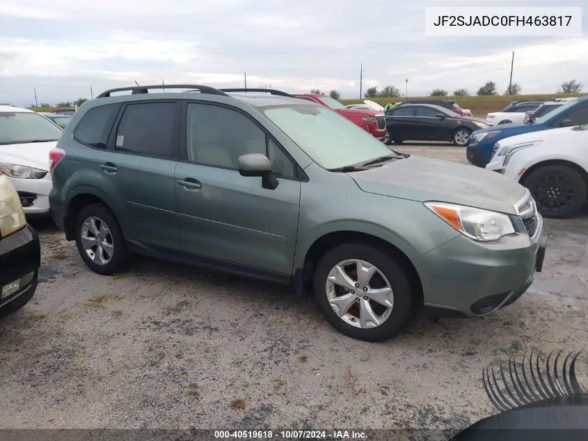 2015 Subaru Forester 2.5I Premium VIN: JF2SJADC0FH463817 Lot: 40519618