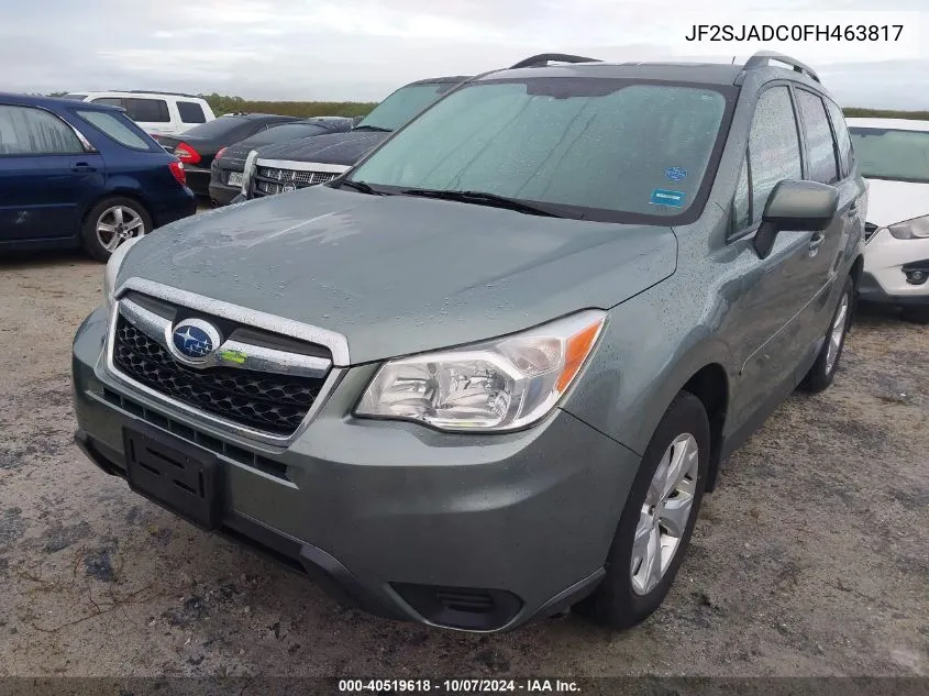 2015 Subaru Forester 2.5I Premium VIN: JF2SJADC0FH463817 Lot: 40519618