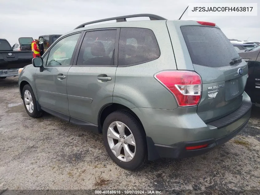 2015 Subaru Forester 2.5I Premium VIN: JF2SJADC0FH463817 Lot: 40519618