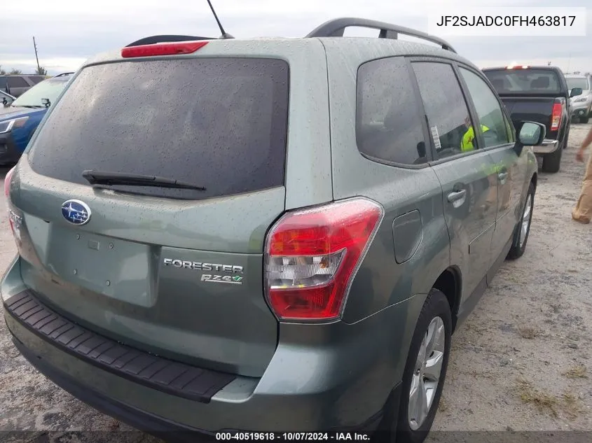 2015 Subaru Forester 2.5I Premium VIN: JF2SJADC0FH463817 Lot: 40519618