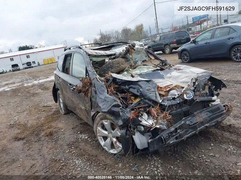 2015 Subaru Forester 2.5I Premium VIN: JF2SJAGC9FH591629 Lot: 40520146