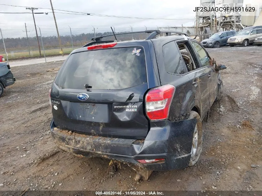 2015 Subaru Forester 2.5I Premium VIN: JF2SJAGC9FH591629 Lot: 40520146