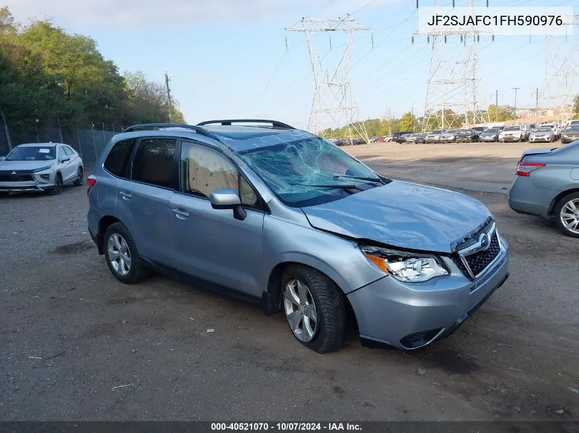 2015 Subaru Forester 2.5I Premium VIN: JF2SJAFC1FH590976 Lot: 40521070