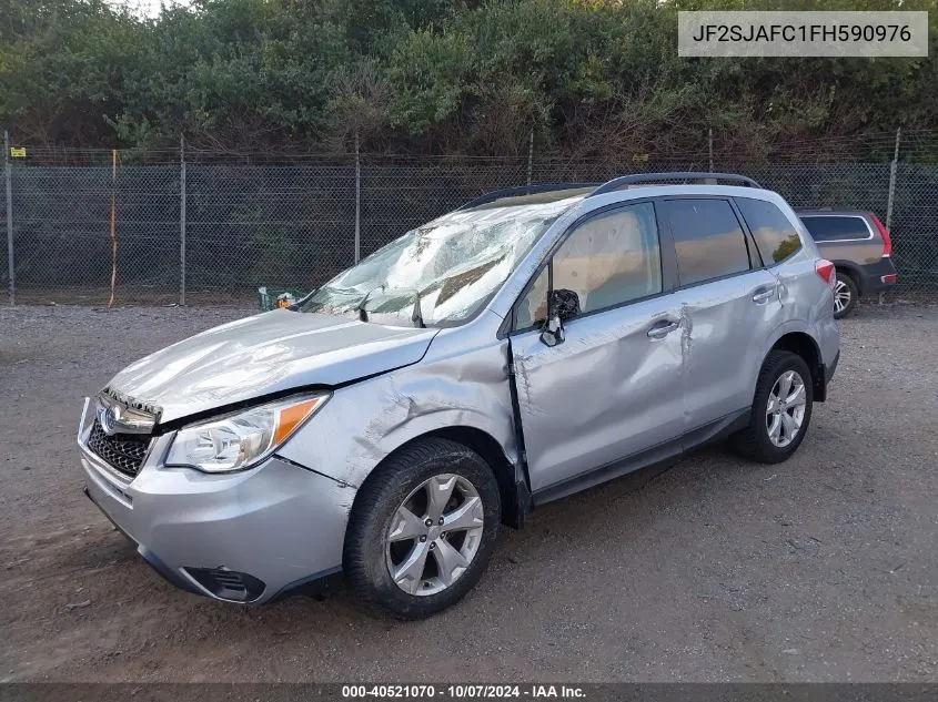 2015 Subaru Forester 2.5I Premium VIN: JF2SJAFC1FH590976 Lot: 40521070