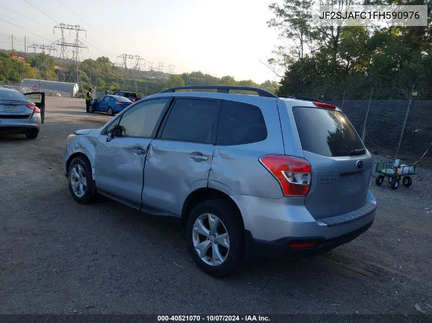 2015 Subaru Forester 2.5I Premium VIN: JF2SJAFC1FH590976 Lot: 40521070