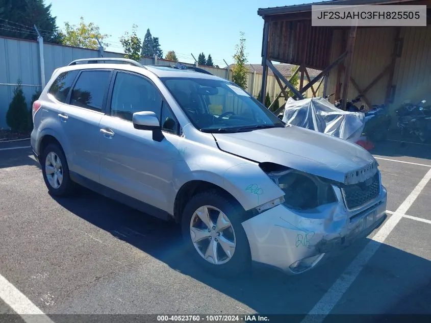 2015 Subaru Forester 2.5I Limited VIN: JF2SJAHC3FH825505 Lot: 40523760