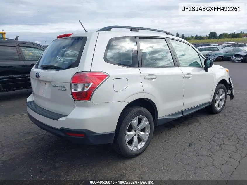 2015 Subaru Forester 2.5I VIN: JF2SJABCXFH492261 Lot: 40526873