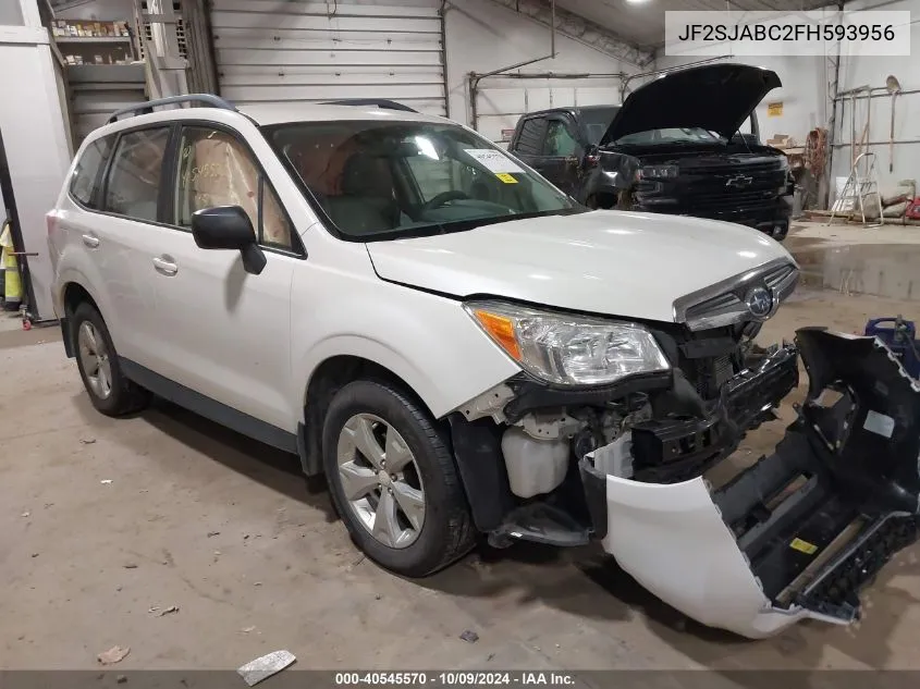 2015 Subaru Forester 2.5I VIN: JF2SJABC2FH593956 Lot: 40545570