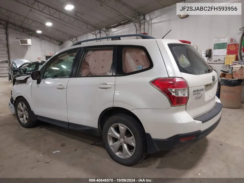 2015 Subaru Forester 2.5I VIN: JF2SJABC2FH593956 Lot: 40545570