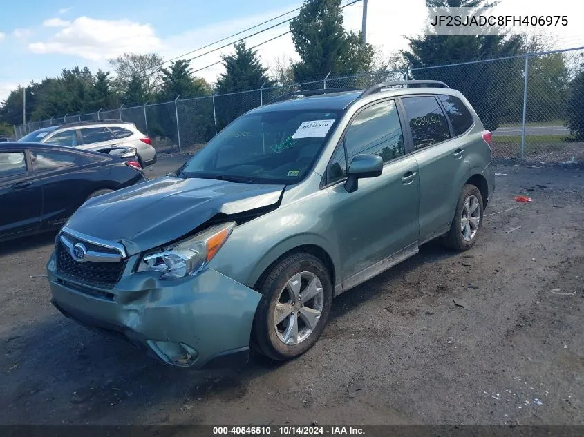 2015 Subaru Forester 2.5I Premium VIN: JF2SJADC8FH406975 Lot: 40546510